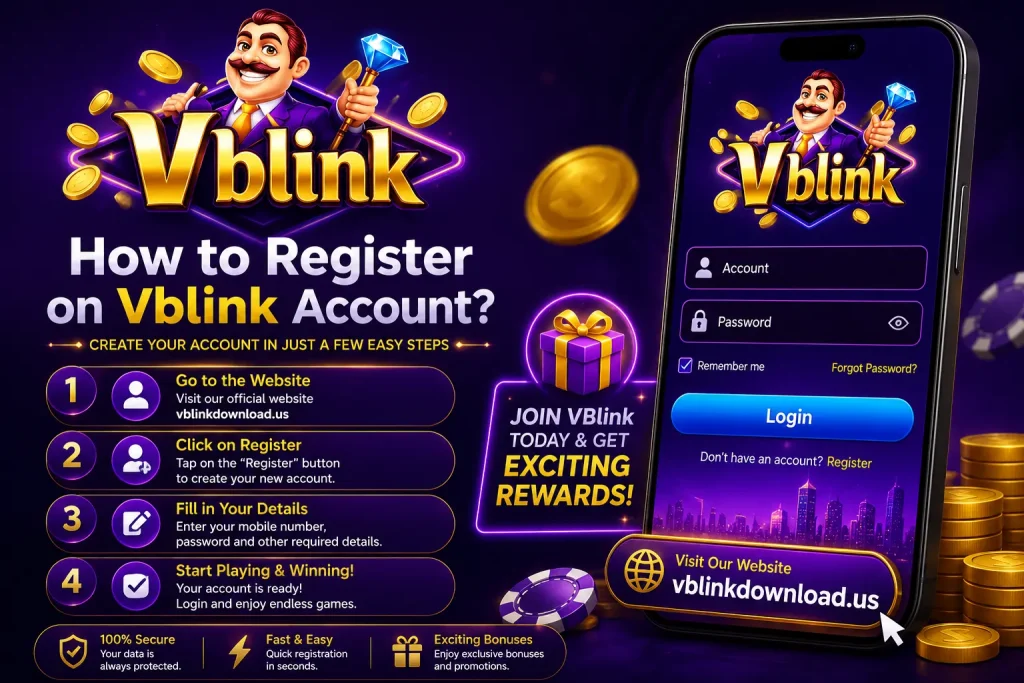 3 How to register on Vblink